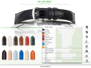 Dây đồng hồ bằng da Keywest 503