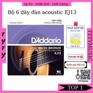 Dây guitar acoustic D'addario EJ13