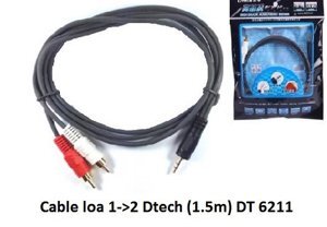 Dây kết nối loa với máy tính Dtech DT-6211