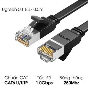 Dây mạng Cat6 dạng dẹt dài 0,5m Ugreen 50183
