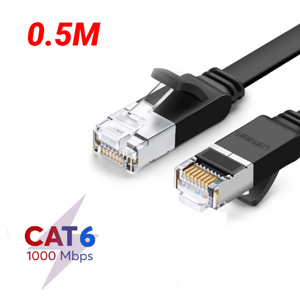 Dây mạng Cat6 dạng dẹt dài 0,5m Ugreen 50183