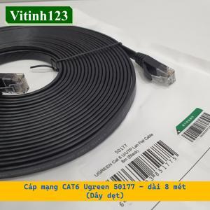 Dây mạng cat6 dạng dẹt dài 8m Ugreen 50177