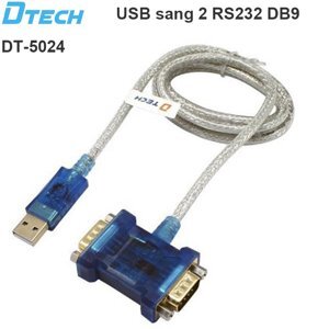 Dây USB to 2 RS232 (USB to 2 com) DTECH - DT5024