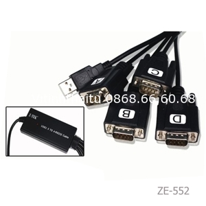 Dây USB to 4 RS232 (USB to 4 com) Z-TEK ZE552A