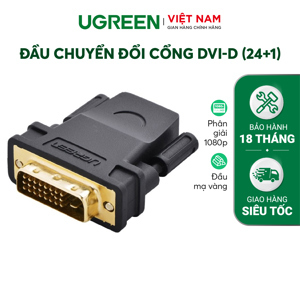 Đầu chuyển đổi DVI-D Male to HDMI Female Ugreen 20124