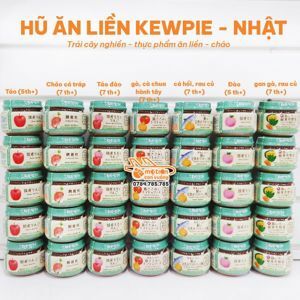 Dinh dưỡng đóng lọ Kewpie cá, rau củ 7m+