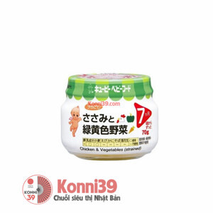 Dinh dưỡng đóng lọ Kewpie gà & rau củ 7m+