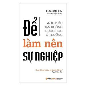 Để Làm Nên Sự Nghiệp