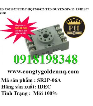 Đế rơ le Idec Izumi SR2P-06A