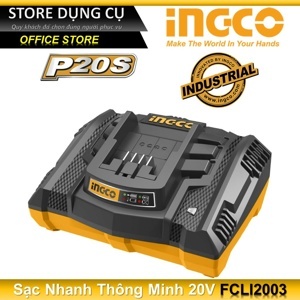 Đế sạc pin nhanh 20V Ingco FCLI2003