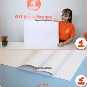 Decal dán tường trơn màu trắng 9521