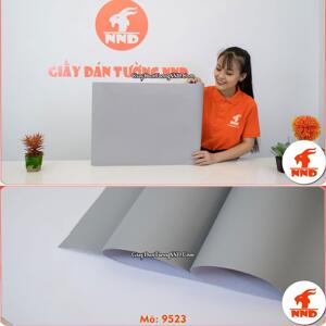 Decal dán tường trơn màu xám 9523