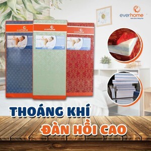 Đệm bông chống khuẩn Nano Everhome vỏ gấm