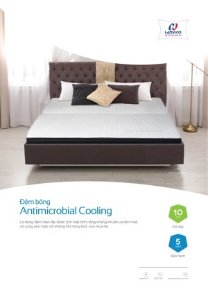 Đệm bông ép Antimicrobial Cooling Hanvico