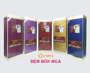 Đệm bông ép bốn mùa kháng khuẩn Olympia 100x190x10cm