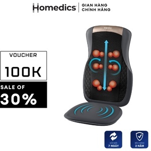 Đệm ghế massage Shiatshu công nghệ pin sạc HoMedics MCS-624