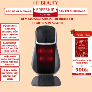 Đệm ghế massage shiatsu HoMedics MCS-847HJ