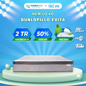 Đệm lò xo Dunlopillo Evita 100 x 200 x 27 cm