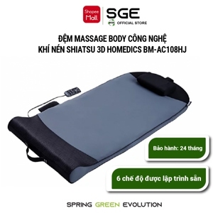 Đệm massage toàn thân công nghệ massage khí nén Shiatsu 3D Homedics BM-AC108HJ