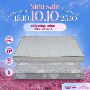 Đệm Sông Hồng Siêu Nẩy gập 2 120x190x20cm