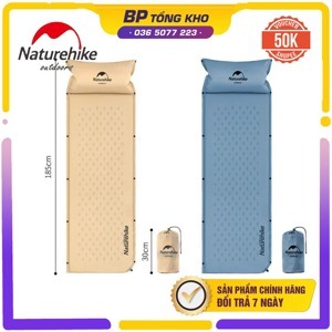 Đệm tự bơm hơi có gối đầu NatureHike NH15Q002-D