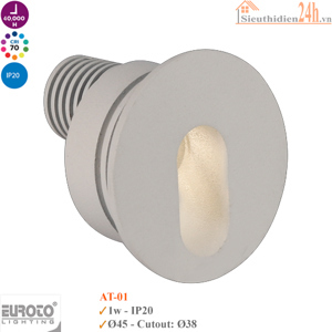 Đèn Âm cầu thang Led Euroto AT-01 ɸ45mm