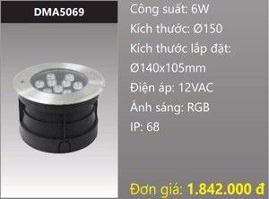 Đèn âm dưới nước Duhal DMA5069