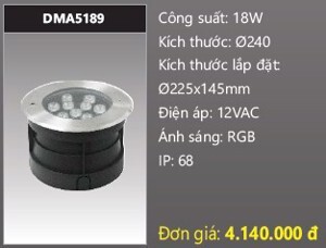 Đèn âm dưới nước Duhal DMA5189