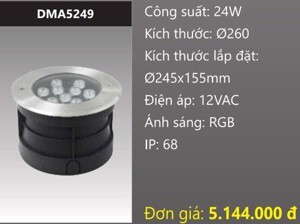 Đèn âm dưới nước Duhal DMA5249