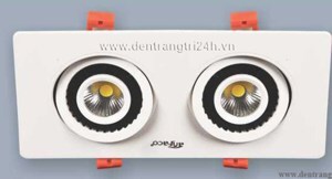 Đèn âm trần downlight Anfaco AFC-756/2 7WX2 1C