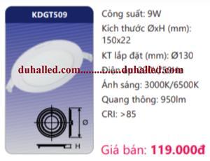 Đèn âm trần downlight tròn Duhal KDGT509