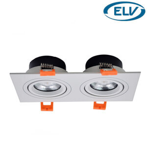 Đèn âm trần ELV ELV802F 2x7W