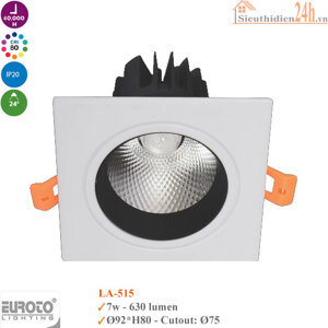 Đèn âm trần Euroto LA-515