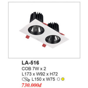 Đèn âm trần Euroto LA-516