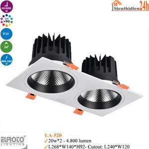 Đèn âm trần Euroto LA-520