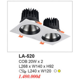 Đèn âm trần Euroto LA-520