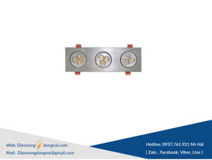 Đèn âm trần led chiếu điểm Duhal DFC203