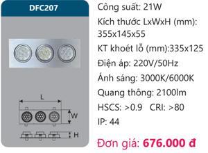 Đèn âm trần led chiếu điểm Duhal DFC207