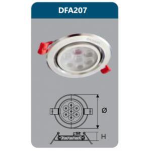 Đèn âm trần led chiếu điểm Duhal DFA207 7w