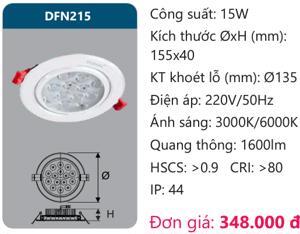 Đèn âm trần led chiếu điểm Duhal DFN215