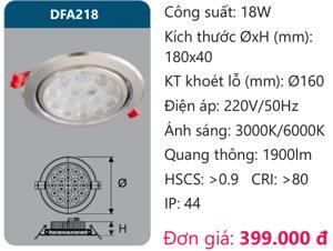 Đèn âm trần led chiếu điểm Duhal DFA218