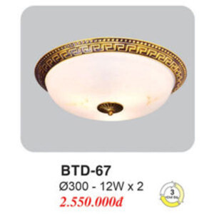 Đèn áp trần đồng BTD 67