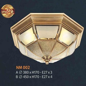 Đèn áp trần đồng  NM002