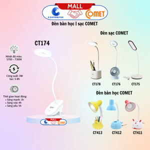 Đèn bàn Comet CT175 1200mAh
