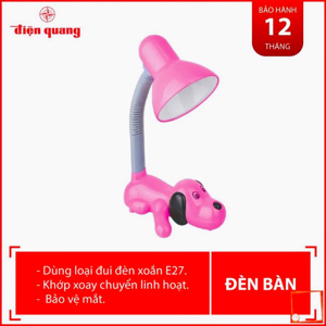 Đèn Bàn Điện Quang Màu Hồng ĐQ DKL06 B