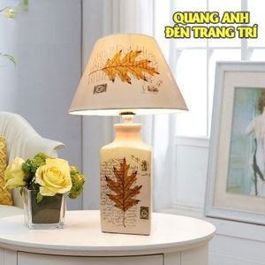 Đèn bàn hiện đại lá vàng 5713