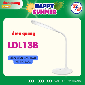 Đèn bàn sạc LED bảo vệ thị lực Điện Quang ĐQ LDL13B 5W