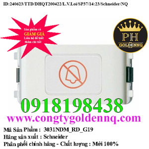 Đèn báo "Không làm phiền" Schneider 3031NDM-RD-G19