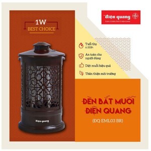 Đèn bắt muỗi Điện Quang ĐQ EML03 BR