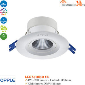 Đèn chiếu điểm Opple Spotlight R70-4W